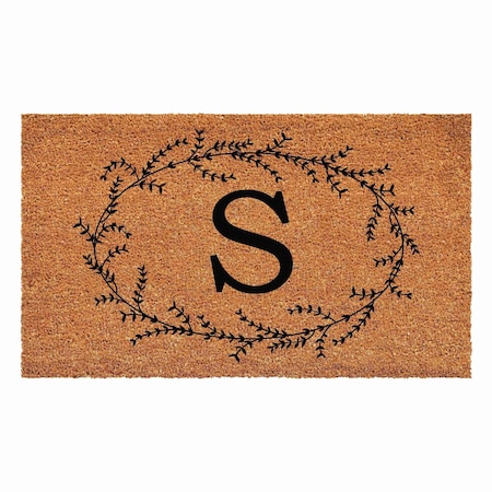 Calloway Mills Monogram Door Mat, Black, Natural, 24 in W x 36 in L 108362436S